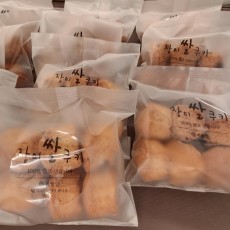 [100%찹쌀]명품수제빵 세트(구성:장미빵3개+장미쌀쿠키6개)